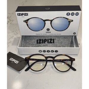 New in Box Izipizi #D Brown Tortoise Screen Glasses +0